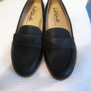 NWOB Lifestride Women's Black Velocity 2.0 Loafers Size 6 Wide